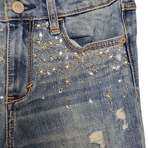 Abercrombie & Fitch The A&F High Rise Embellished Super Skinny Jean Sz 0 - Picture 4 of 12